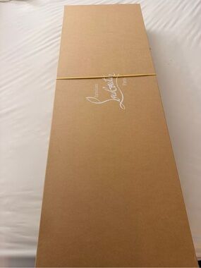Christian Louboutin Tan and Blue Shoe Box with Label